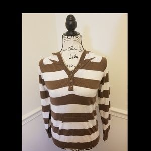 Stripped Sweater with hoodie
